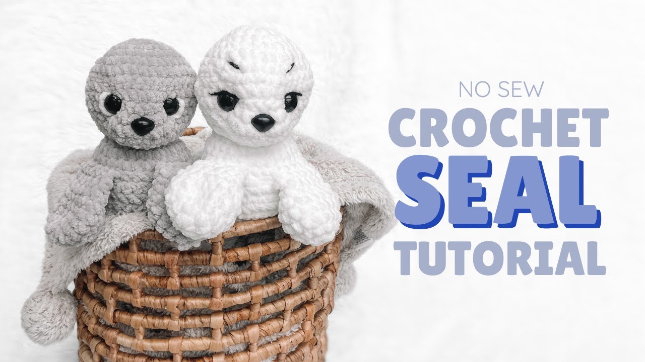 NO SEW Crochet Seal Step-by-Step Tutorial