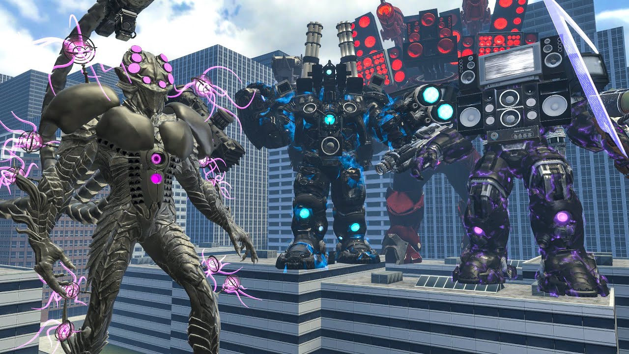 COUNTER TITAN VS SUPER UPGRADED TITAN CAMERAMAN/SPEAKERMAN AND TV MAN! Who Is Stronger? Garry's Mod