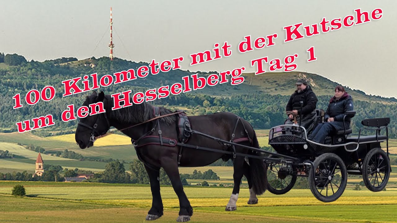 Noriker 100 Km Wanderfahrt mit der Kutsche rund um den Hesselberg