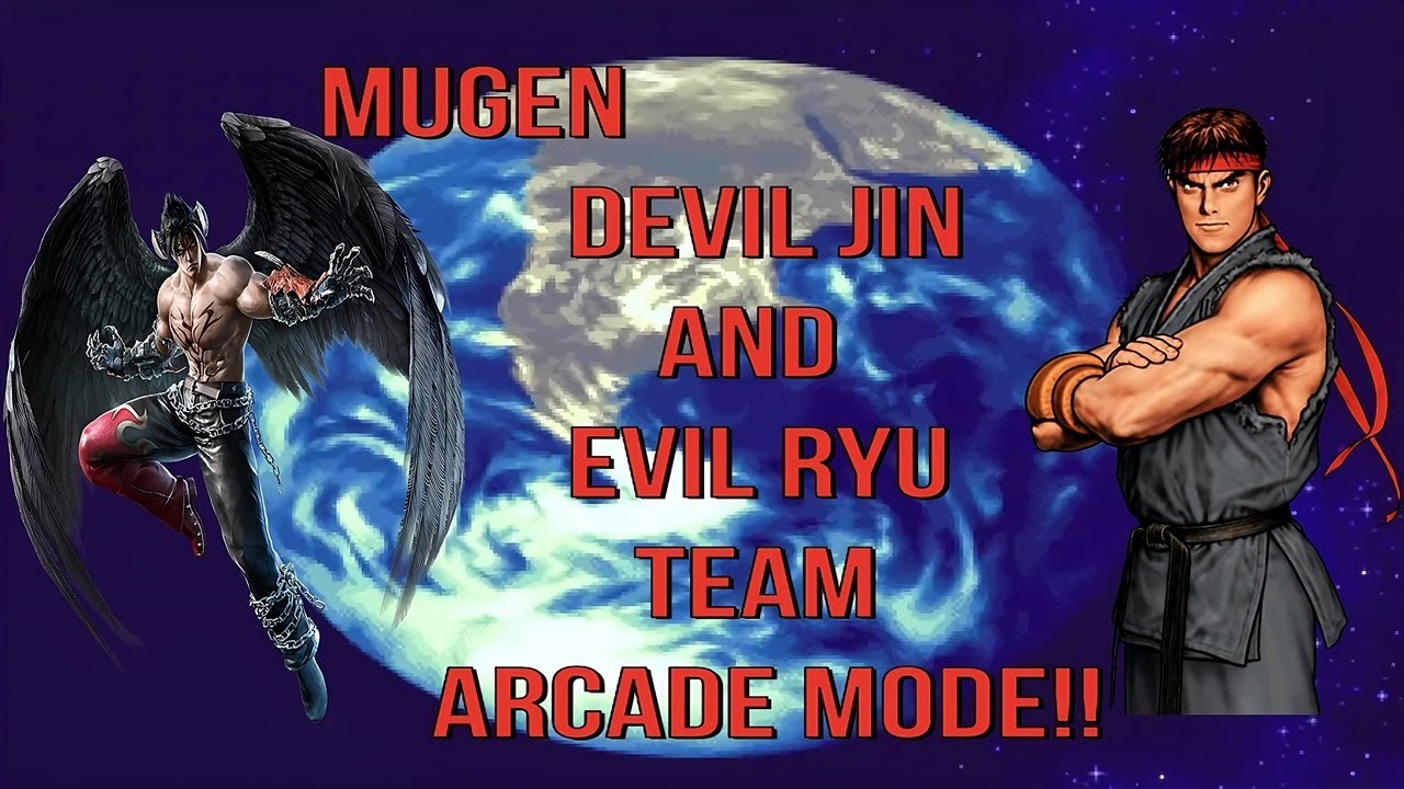 MUGEN Devil Jin (Pots) And Evil Ryu (Pots) Longplay!!