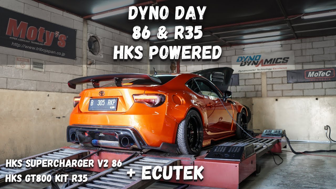 Dyno day! HKS Supercharged 86 & GT800 R35