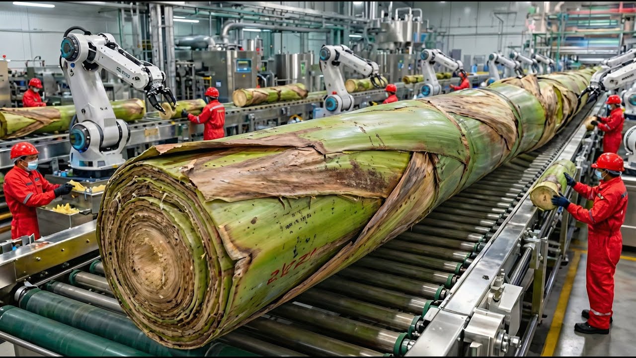 Inside the World&rsquo;s Largest Banana Stem Factory | This Process Will Blow Your Mind