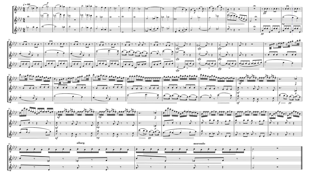 La Traviata (prelude Act I) – Giusseppe Verdi (for Piccolo and 2 Flutes)