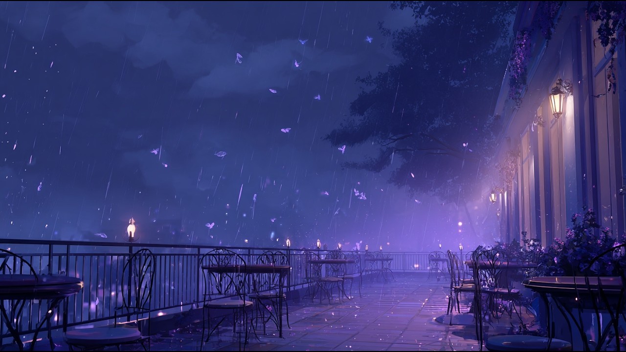 Strong Rainfall • Deep Night Rain Ambience (10 Hours)