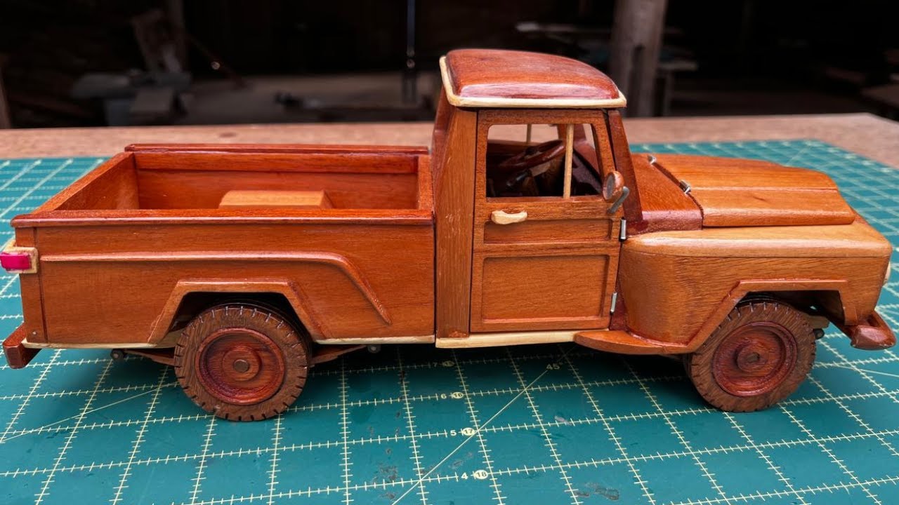 CONSTRUI UMA FORD F-75 DE MADEIRA NO PASSO A PASSO #DIY #WOODWORKING #marcenaria #carrinhodemadeira