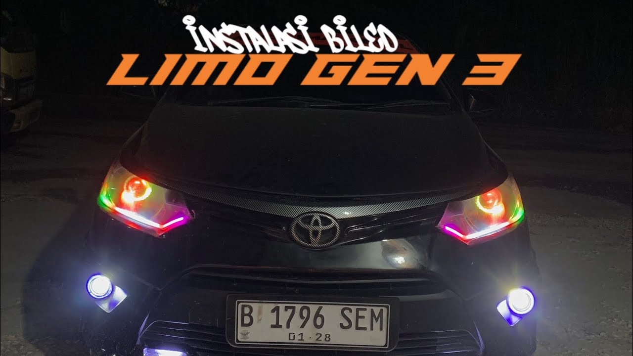 PASANG BILED SQL 2,5” FULL RGB BY BULLAES DI TOYOTA LIMO GEN 3 