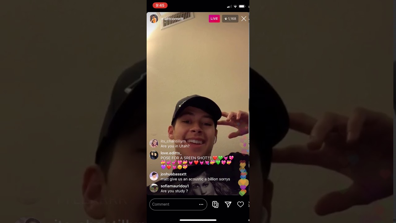 Matt Cornett Instagram Live 3/16/20