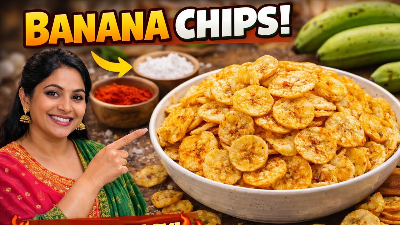 How to make Banana Chips At Home In Just 10 Minutes - केले के चिप्स बनाने की आसान रेसिपी