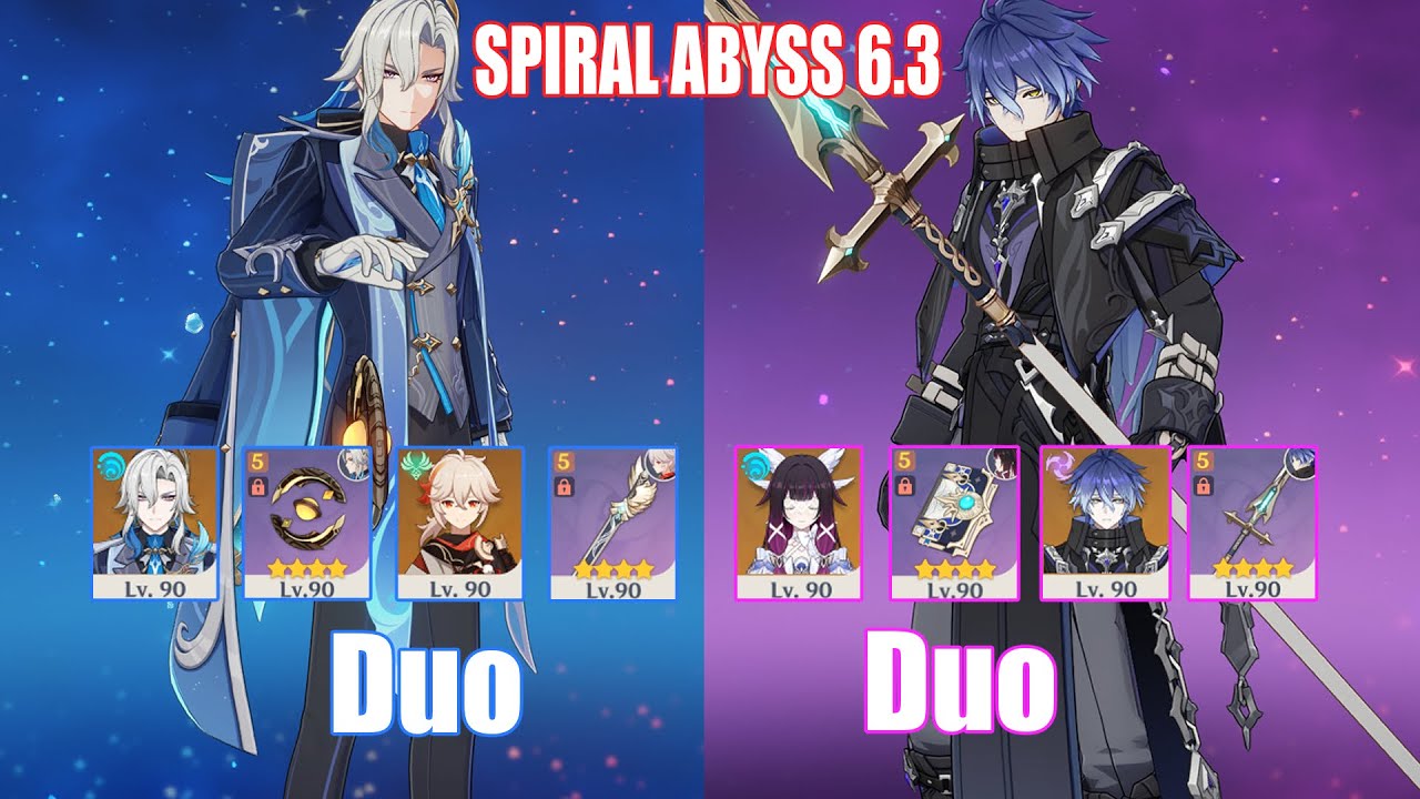 C1 Neuvillette Kazuha Duo & C0 Columbina Flins Duo | Spiral Abyss 6.3 | Genshin Impact