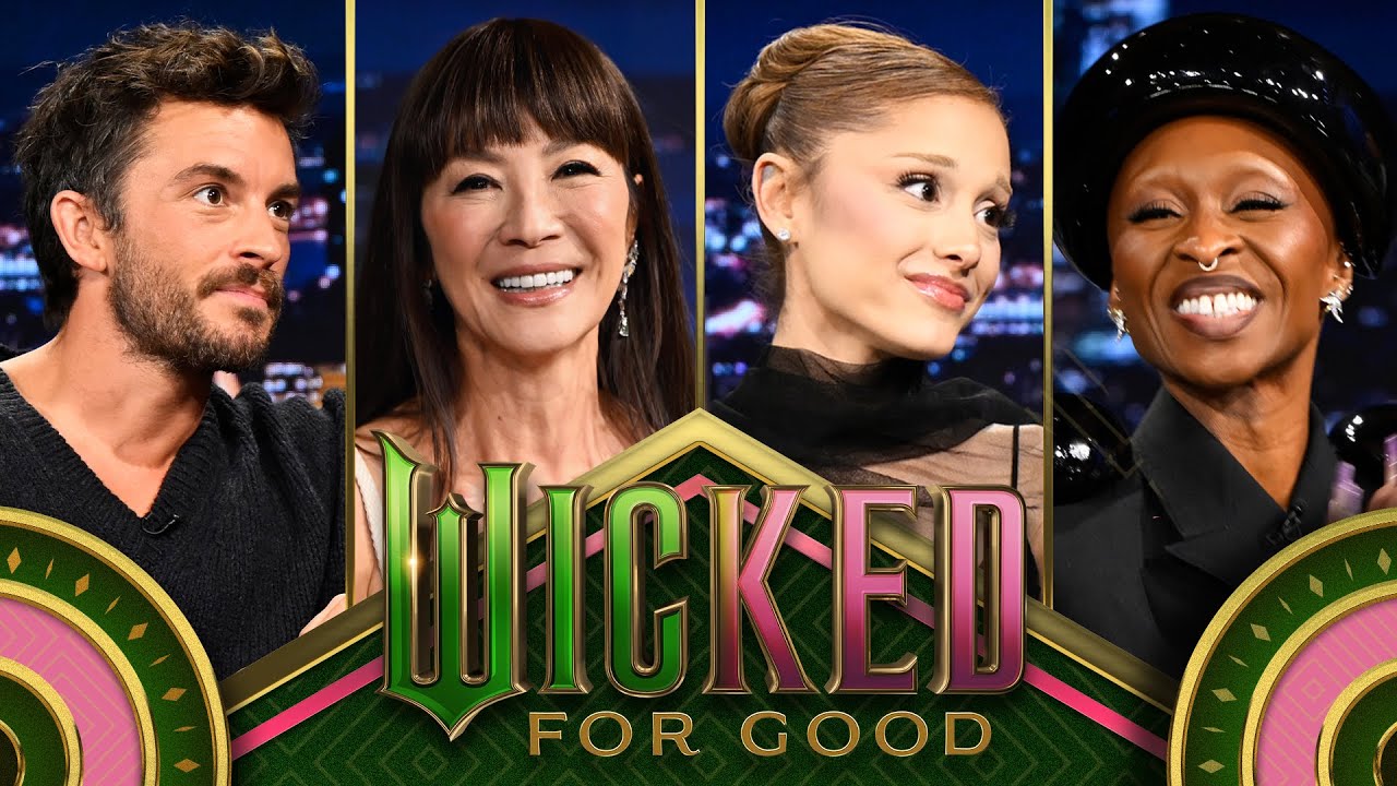 Cynthia Erivo, Ariana Grande, Jonathan Bailey and Michelle Yeoh Talk Wicked: For Good | Tonight Show