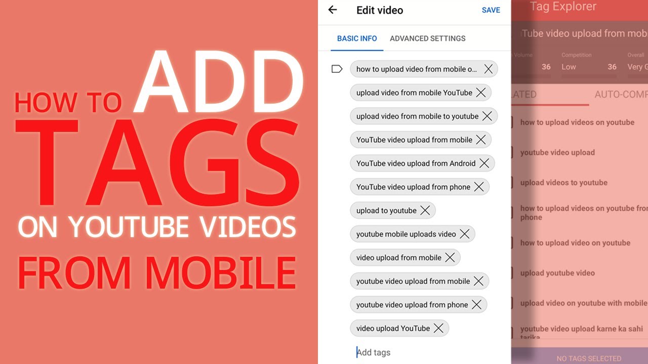 How to add Tags to Youtube Videos from Mobile or Phone | Youtube Tag Search Tips