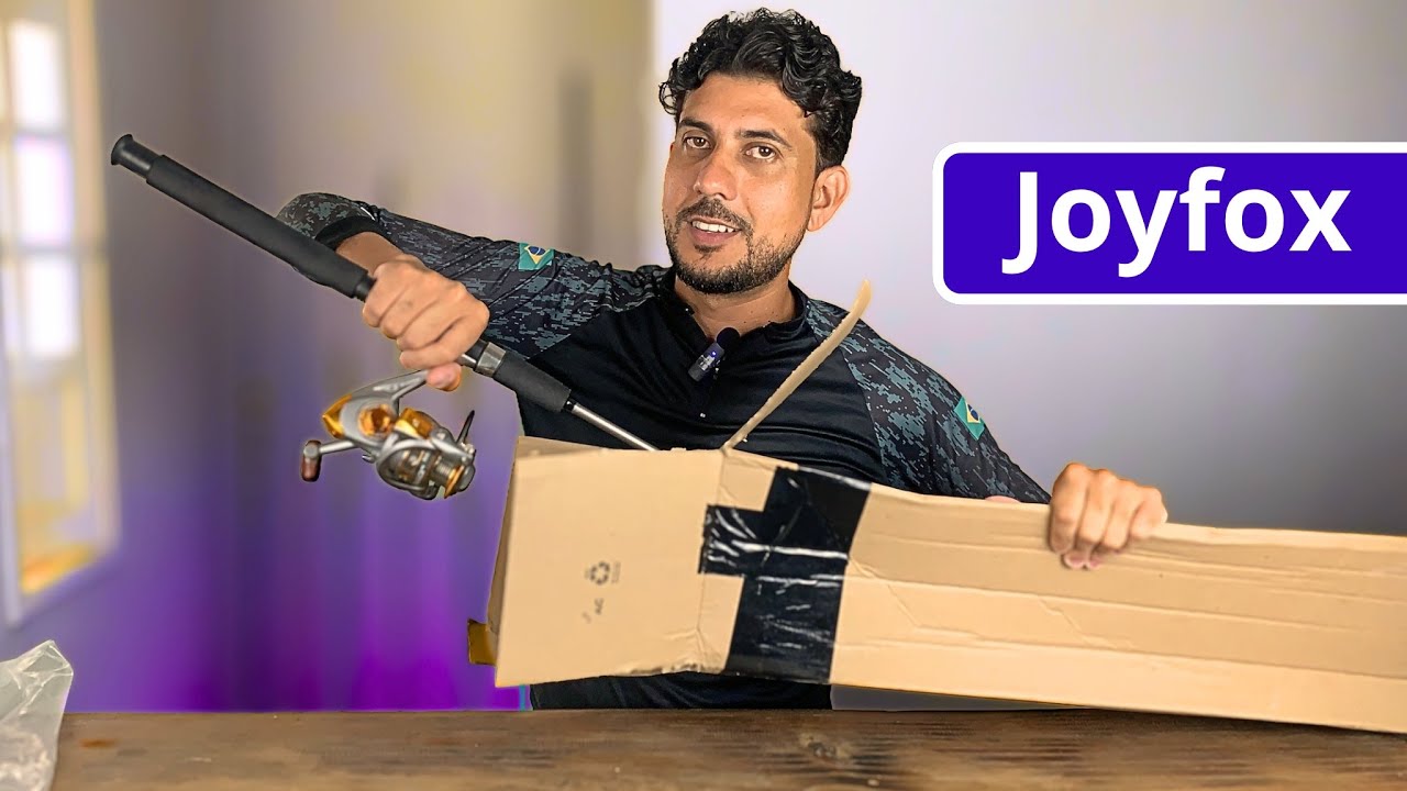 Comprei o Kit de Pesca Mais Vendido da Shopee por R$94 – Unboxing Vara e Molinete 