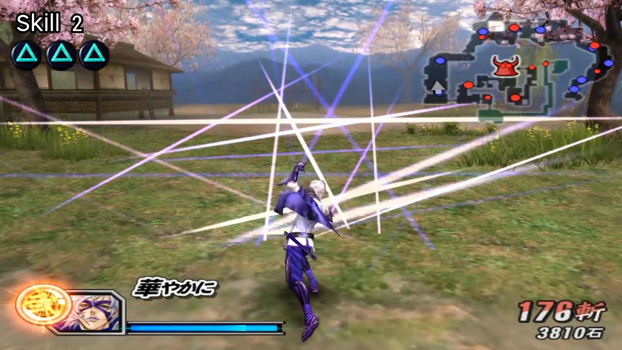 Sengoku BASARA 2 : Heroes | Takenaka Hanbei moveset showcase「戦国BASARA2英雄外伝」
