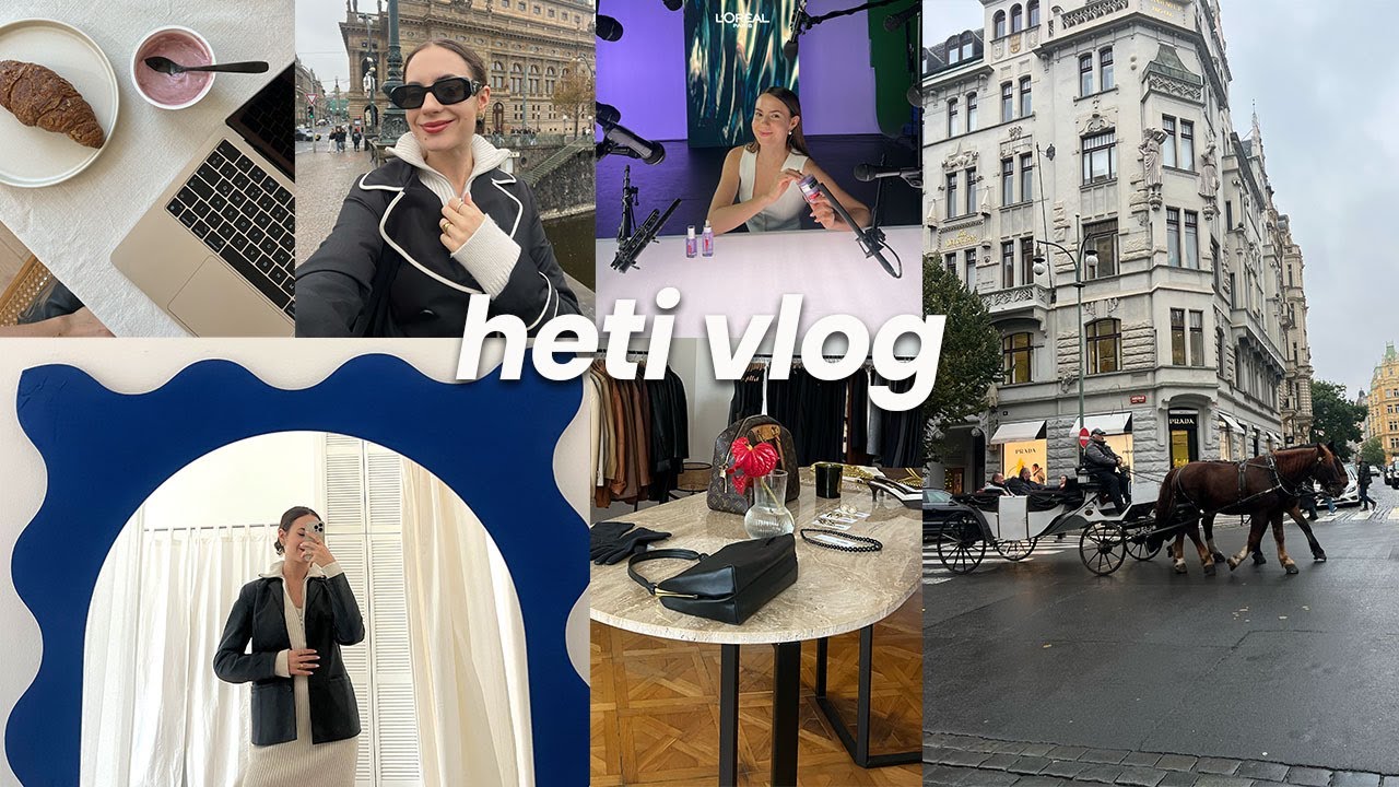 heti vlog: új vegán ételek, Prága egyedül, cseh forgatás és vintage shopping