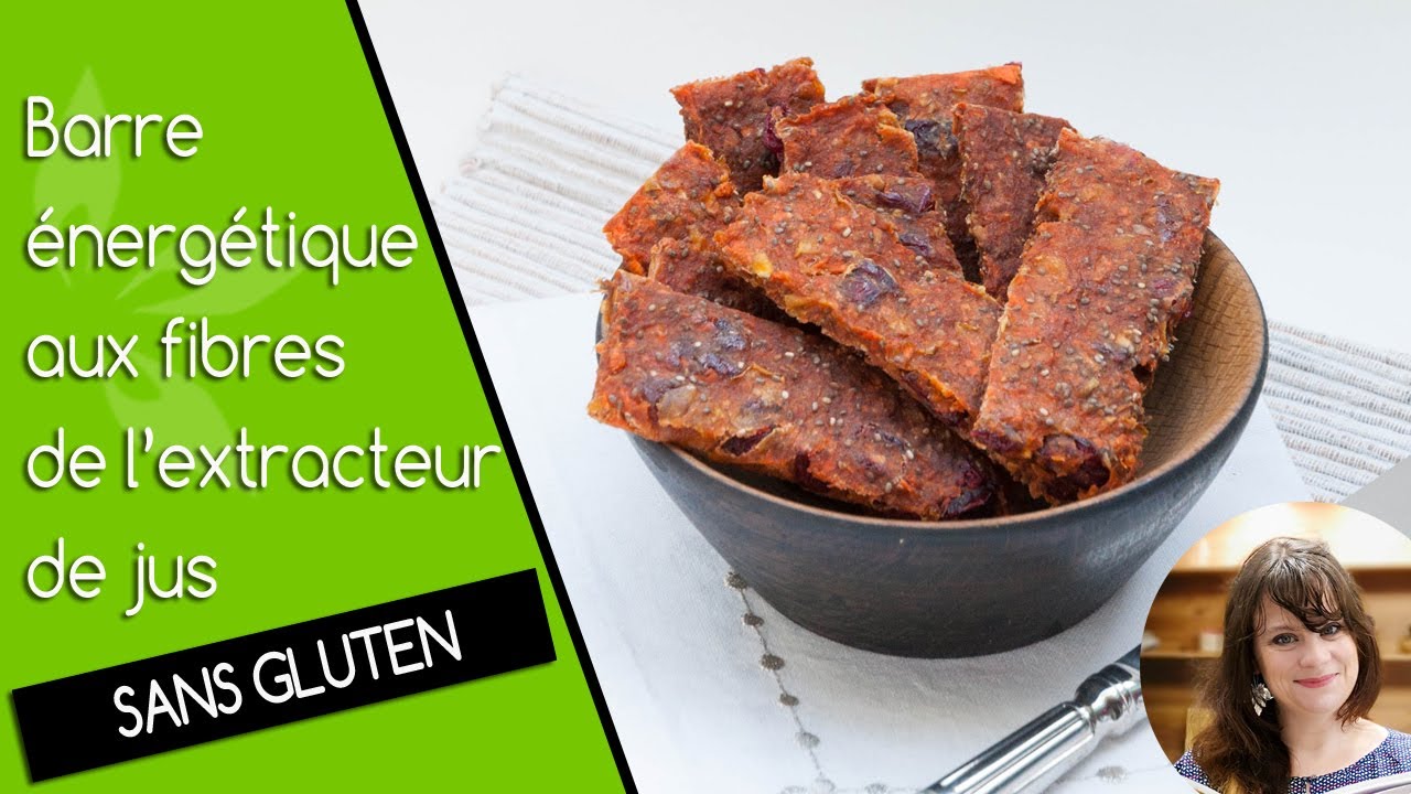 Recette de barres énergétiques avec les résidus de l'extracteur de jus