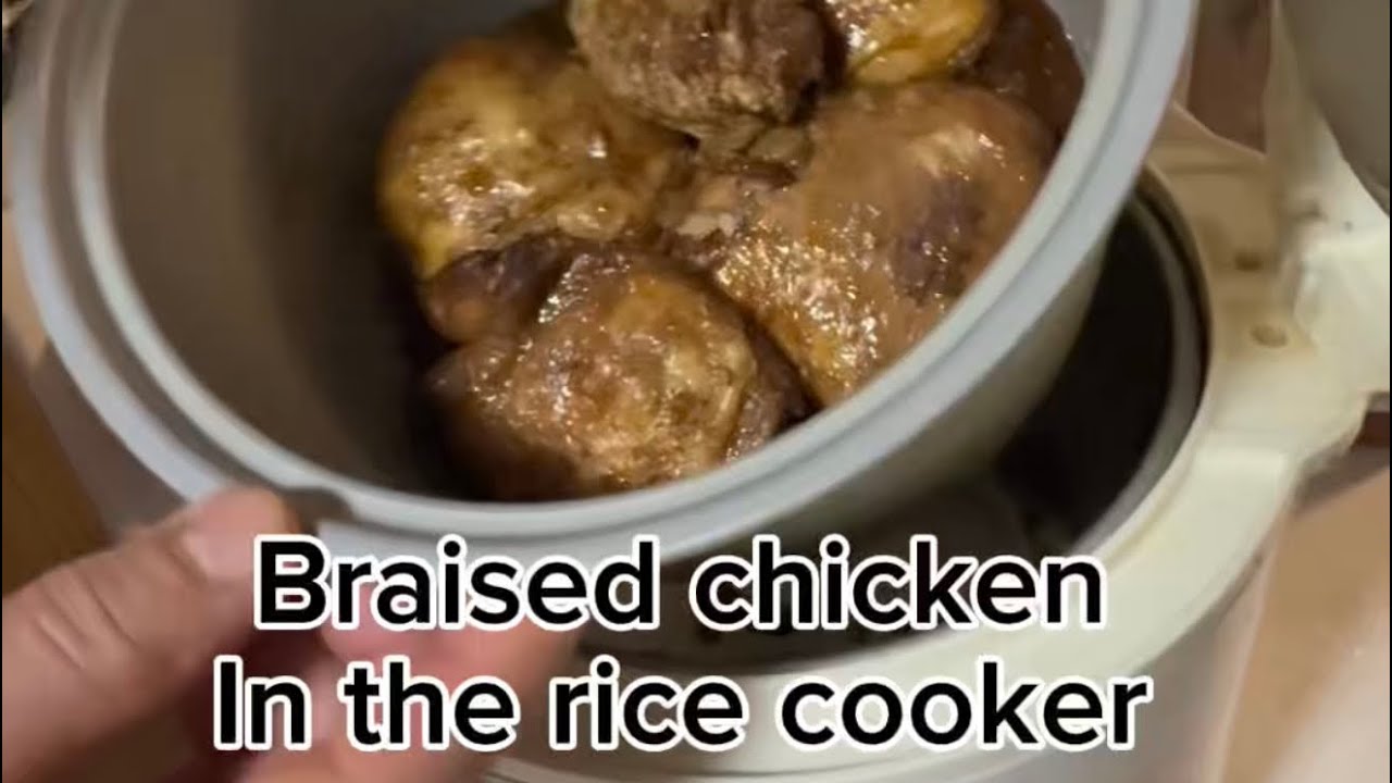 Braised chicken in the rice cooker #ricecookers #food #chicken 