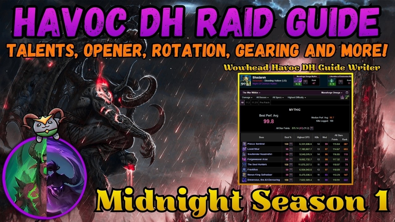 Havoc Demon Hunter Raiding Guide | Rotation, Talents, Gearing & More | Midnight Season 1