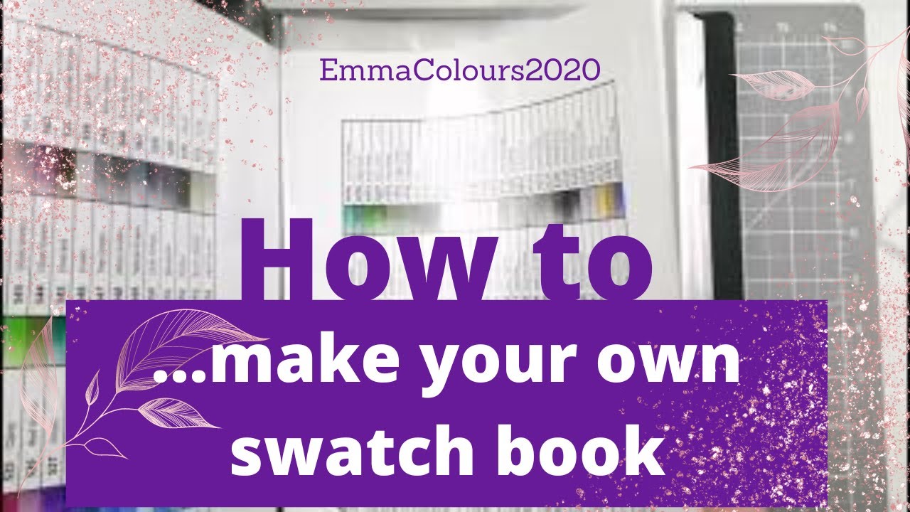 How to make the perfect swatch book at home on a budget - adult colouring