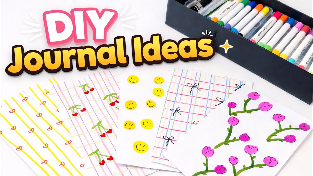 Cómo DECORAR tu JOURNAL || DIY fácil y rápido 🌸🎀💗