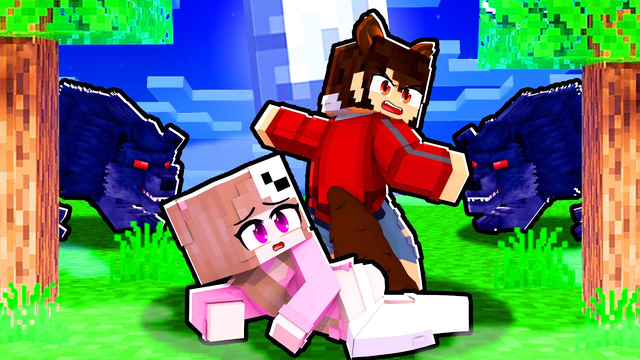 LAYSA foi SALVA pelo LOBO ALFA no MINECRAFT!
