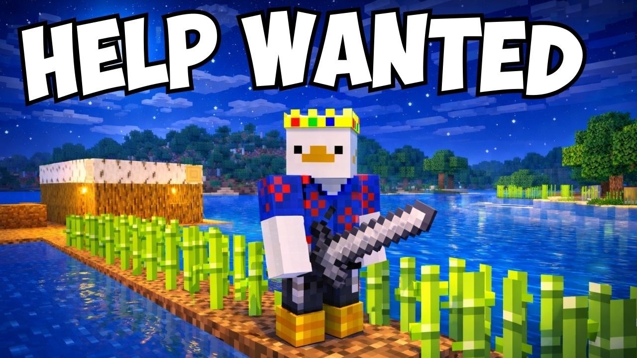 Finally starting my sugarcane farm in Minecraft