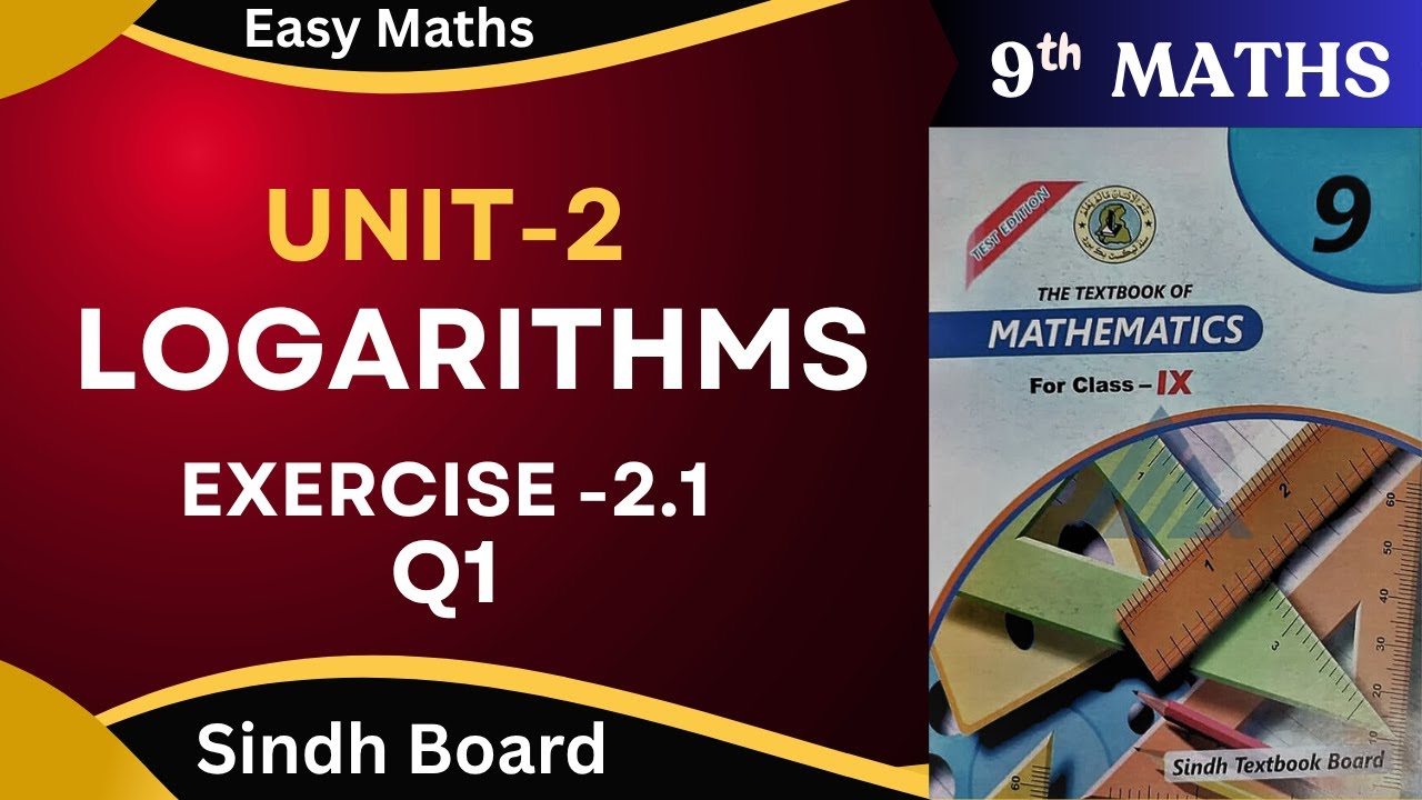 Exercise 2.1,Q1 What is Scientific Notation  Class9 Sindh Board Chapter2 Logarithm.