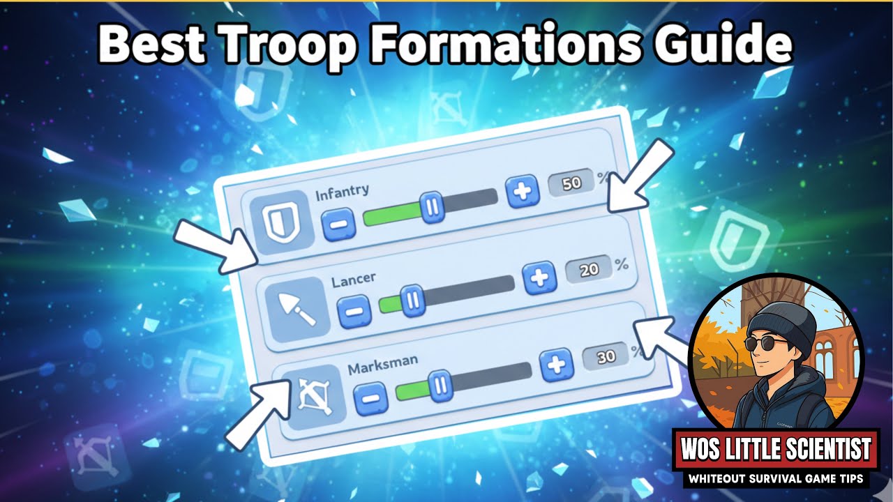 Best Troops formation guides and tips in whiteout survival 💙