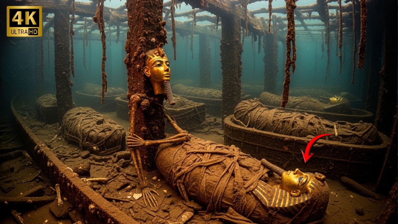 Found the PHARAOH'S Sunken GOLD Barge — Skeletal GUARDS & Suitcases of ANCIENT GEMS!