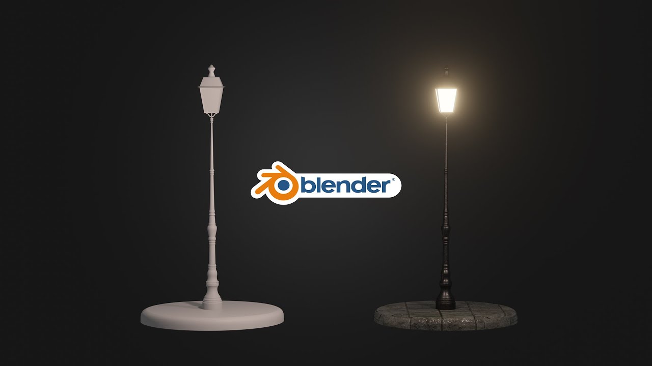 Modeling Street light in Blender 2.92 | Timelapse