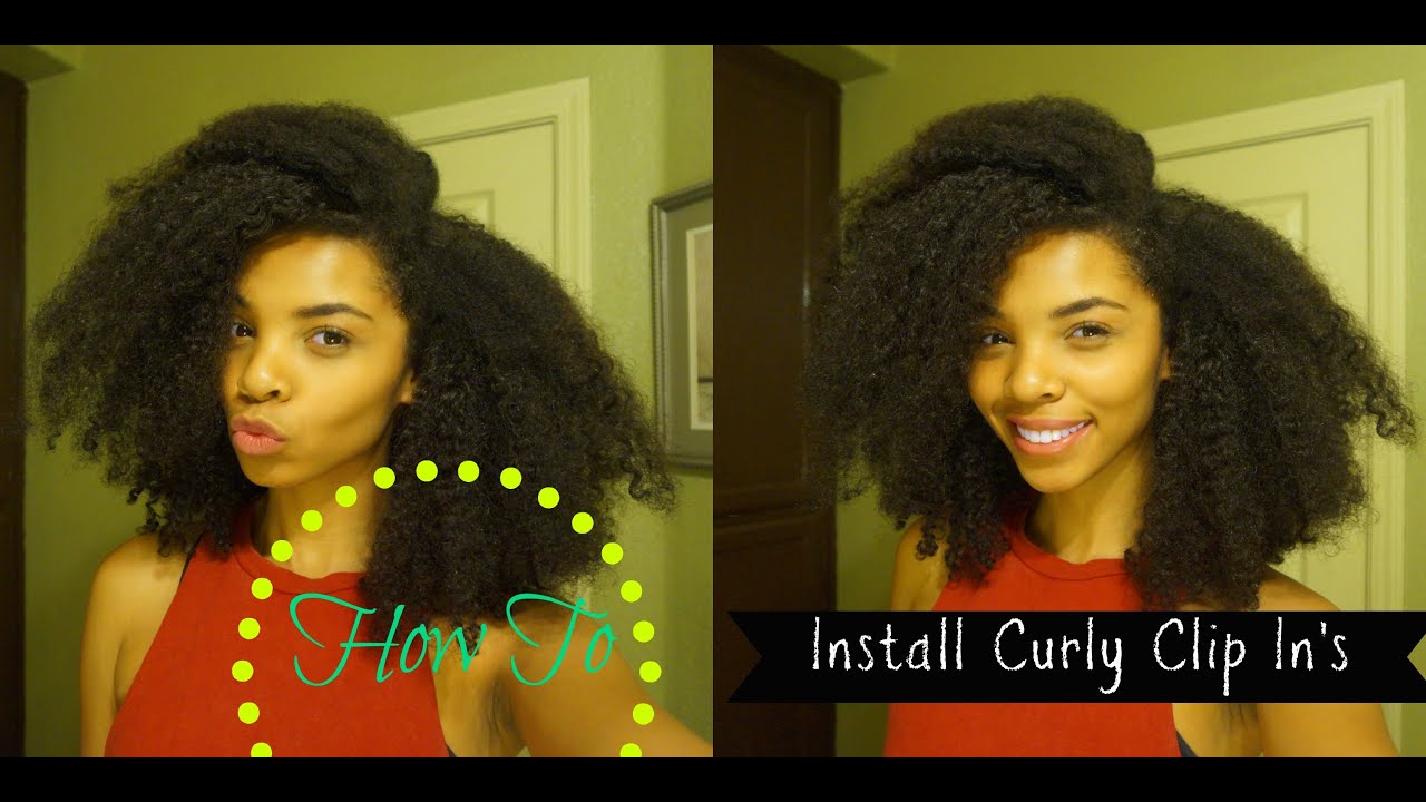 HOW TO| Curly Clip In's on (Short Natural Hair)