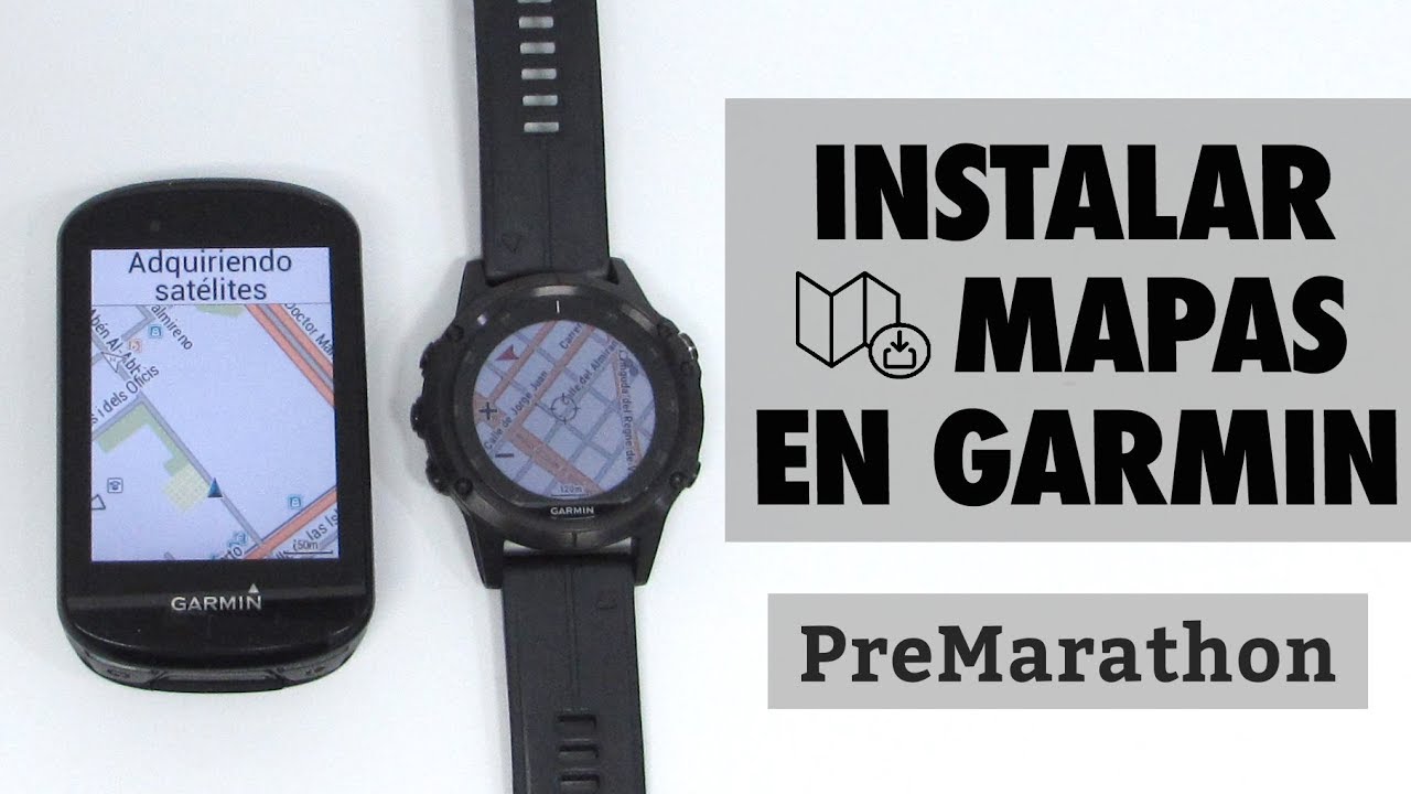 Como instalar mapas en los Garmin Fenix y EDGE.