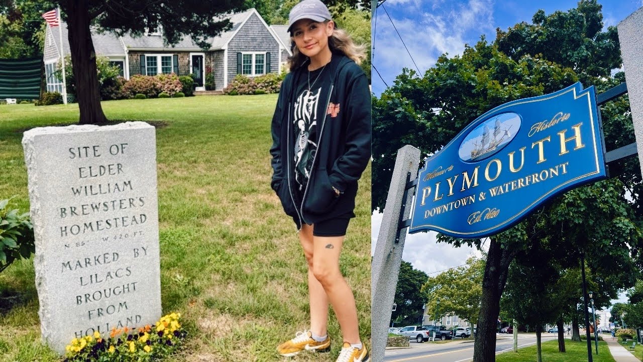 Our First Time in Plymouth MA! Exploring My Heritage & Finding My Ancestor - Elder William Brewster!