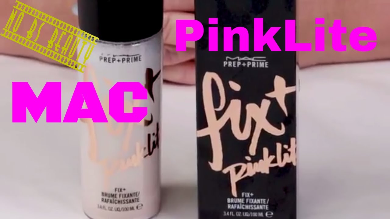 🆕 MAC Cosmetics PinkLite Prep + Prime + Fix+ Review Swatches and Demo
