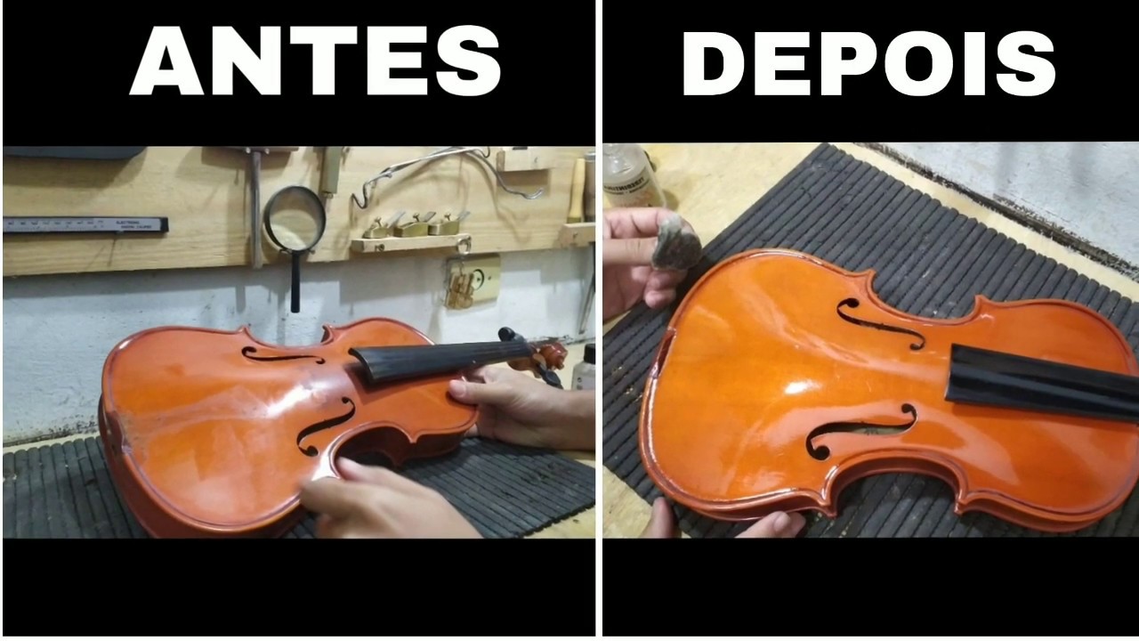 Com limpar violino