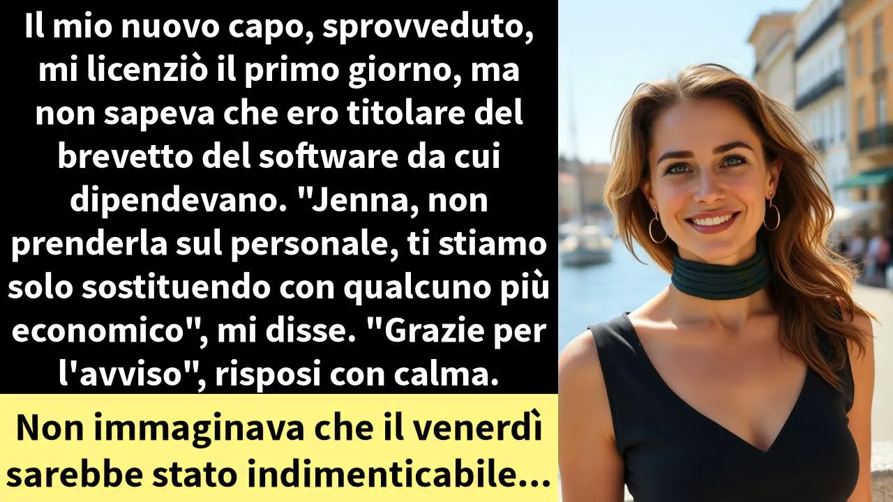 Il mio nuovo capo, sprovveduto, mi licenziò il primo giorno, ma non sapeva che ero titolare del