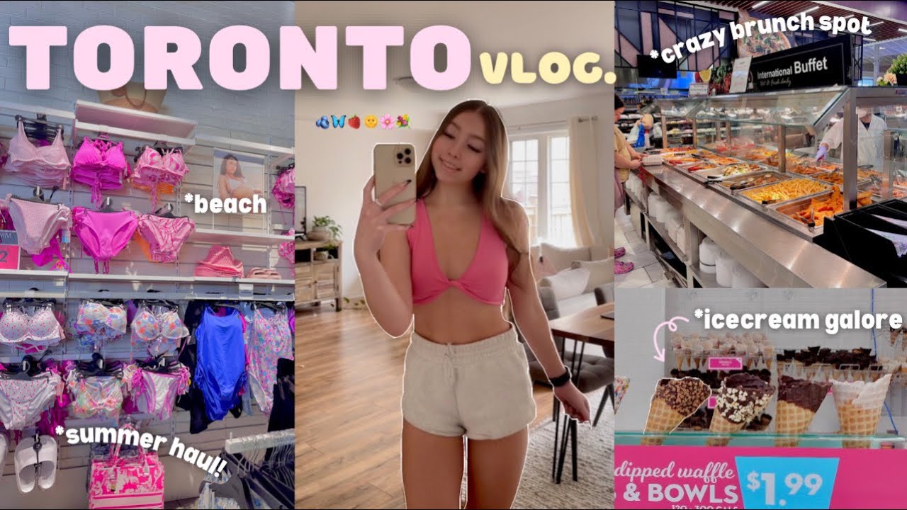 toronto chronicles 💌 beach day, summer clothes haul, thrifting, good eats + more!