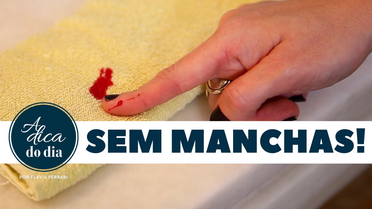 COMO TIRAR MANCHA DE SANGUE - A Dica do Dia