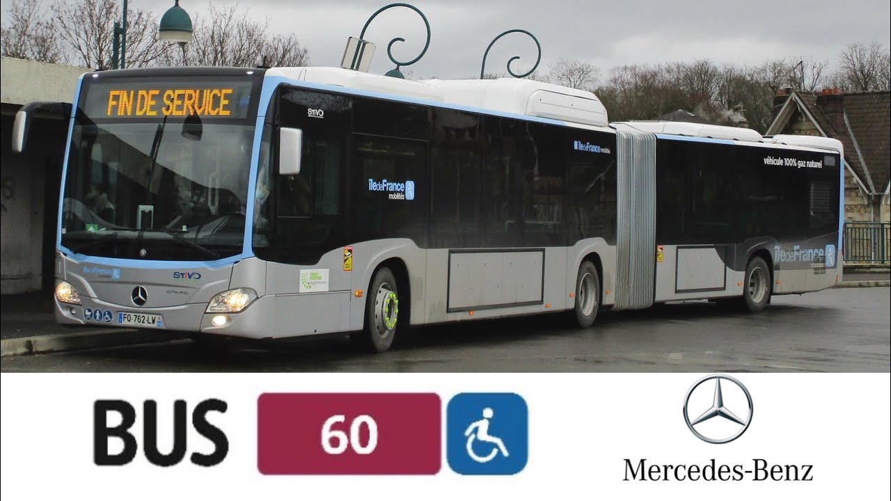 BUS 1242 MERCEDES GC2 🚌 CERGY PRÉFECTURE ➡️ OSNY CLINIQUE SAINTE MARIE