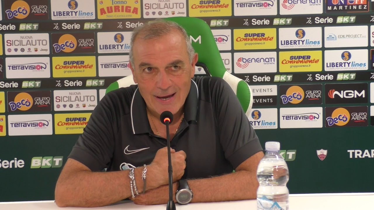 Trapani-Livorno 2-1. Mister Fabrizio Castori dopo la gara