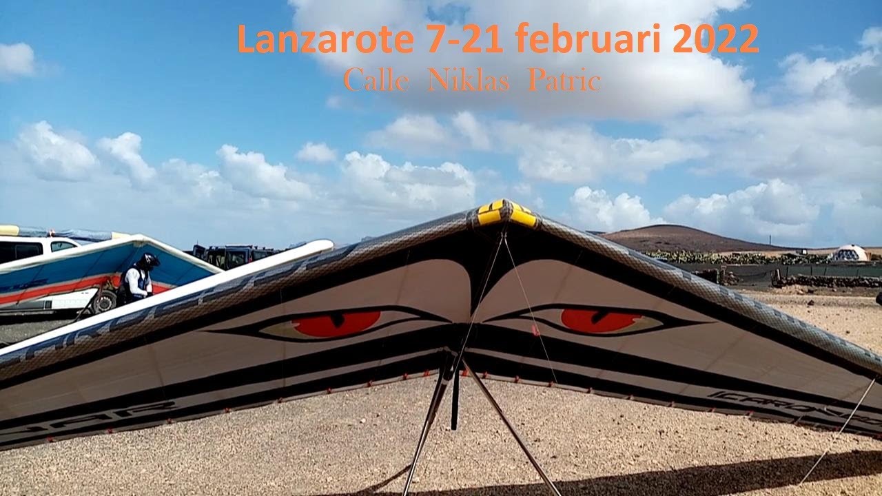 Lanzarote Hang gliding feb 2022