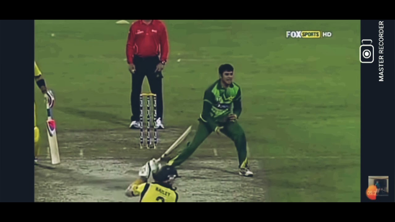 Azhar Ali bowling leg spin vs Australia 2012 ODI series.