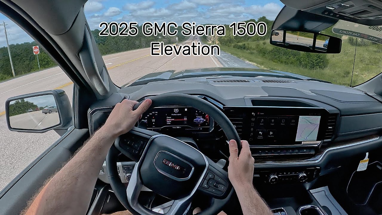 2025 GMC Sierra 1500 Elevation V8 POV Driving Review (Binaural Audio) - Best of Both Worlds