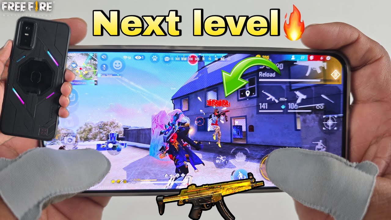 infinix gt 30 pro gaming phone free fire duo vs squad gameplay 3 finger claw handcam 