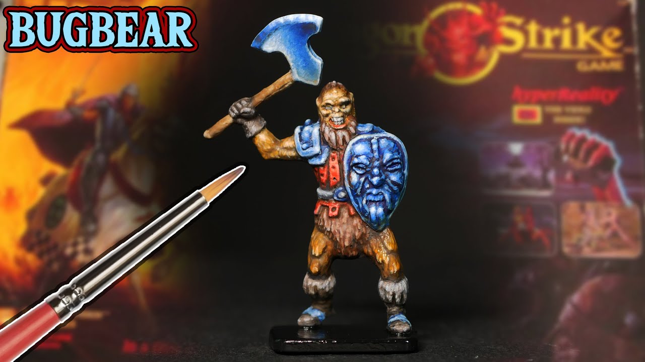 Bugbear Mini Painted with Triad Colors - Dragon Strike board game