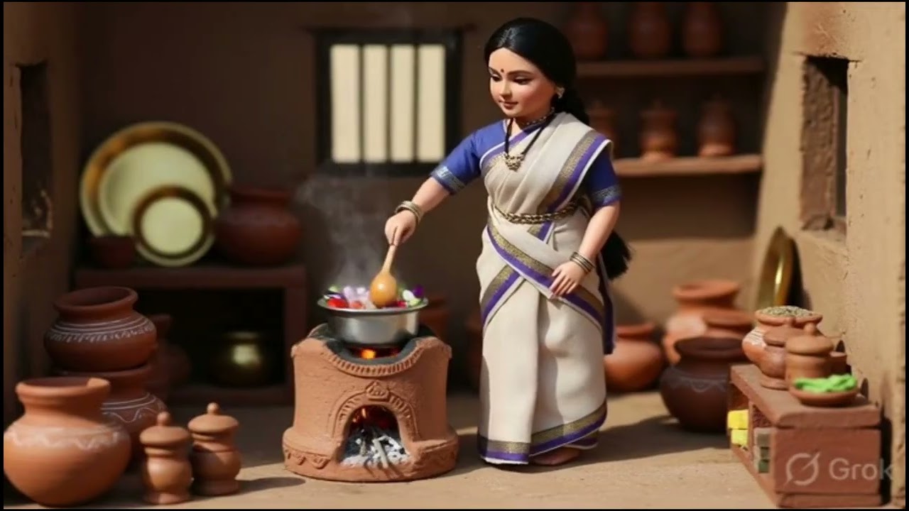 Indian Village Couple Cooking for Children’s Home | Emotional Miniature Story