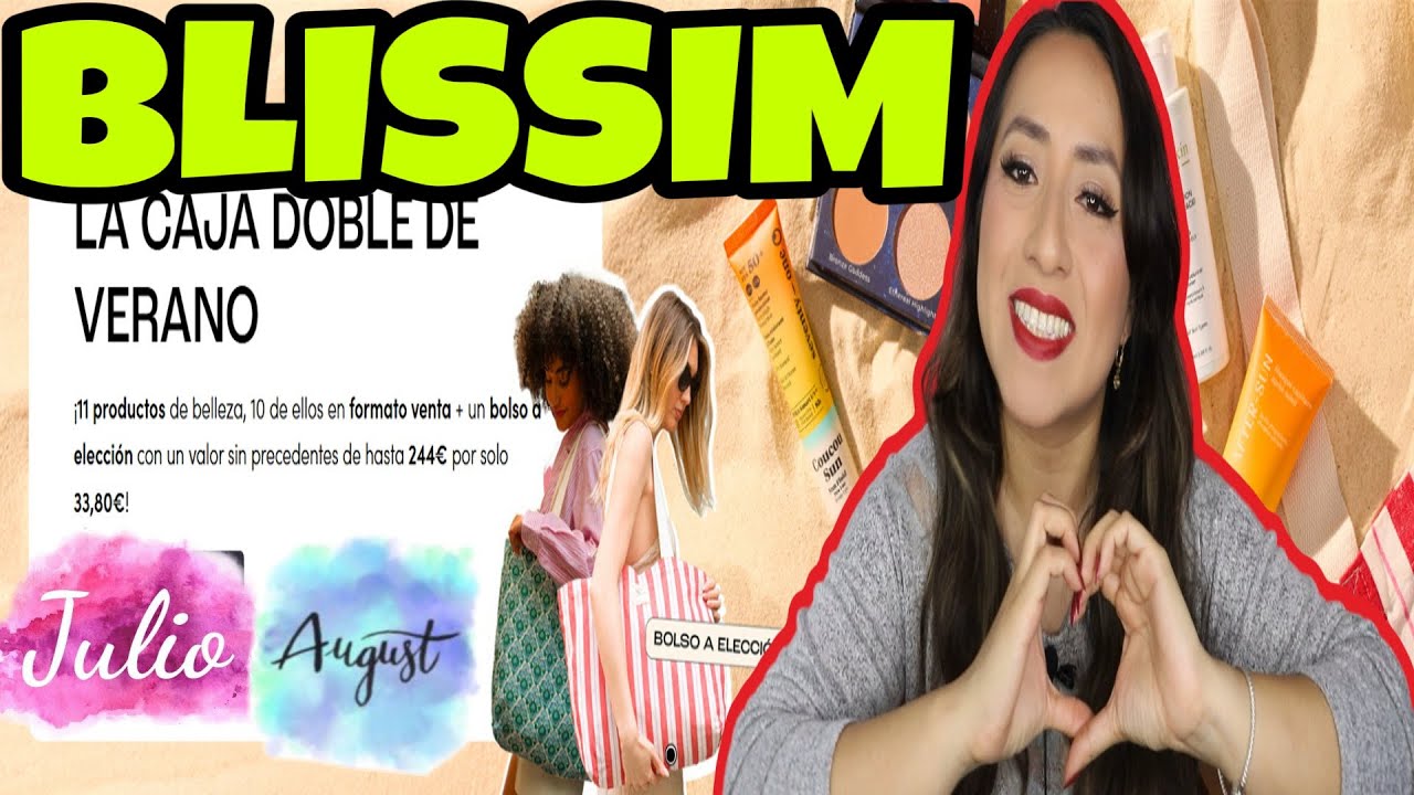🚨BLISSM JULIO Y AGOSTO🚨CAJA DOBLE A 33.80€ 🤩11 PRODUCTOS 🥳BOLSO VERANIEGO A ESCOGER  PROBAMOS TODO