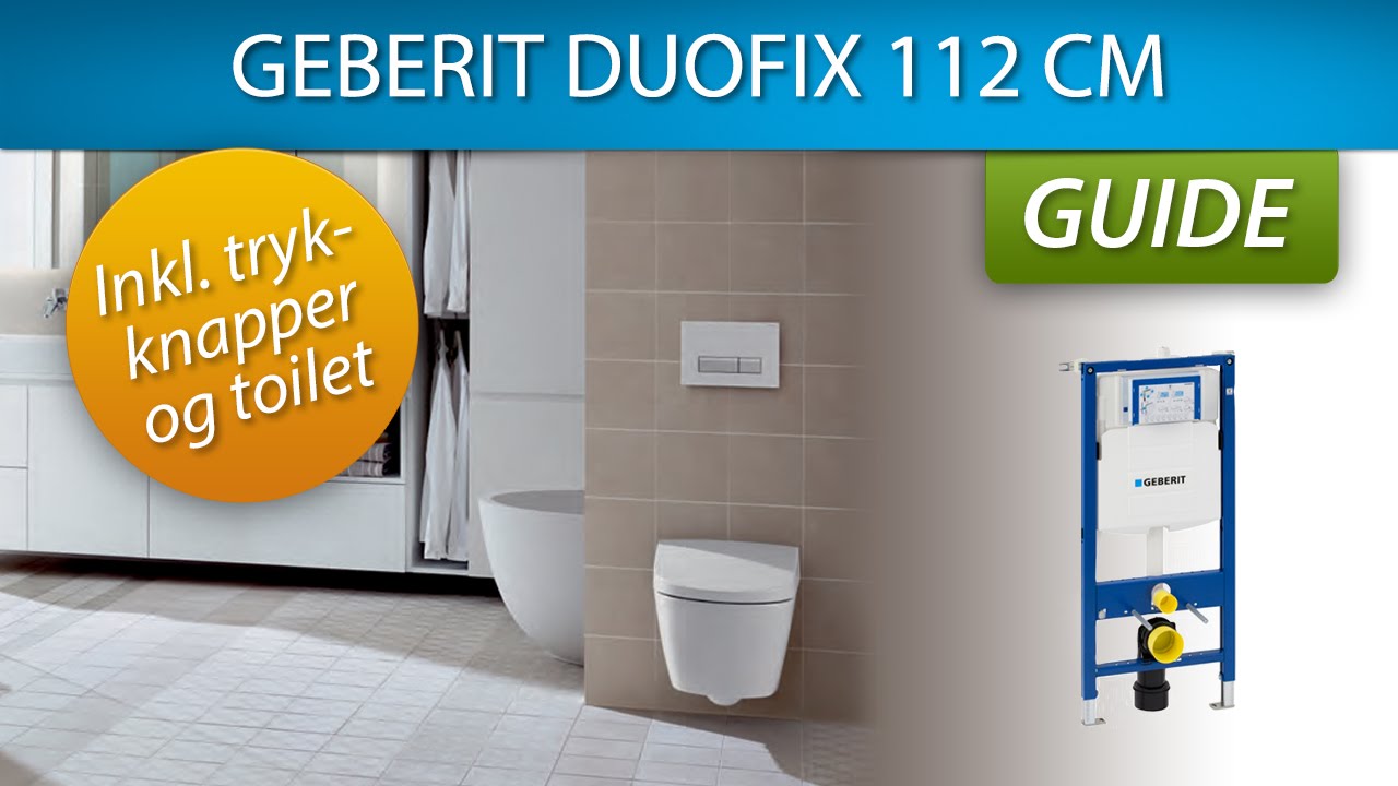 Montering af Geberit Duofix 112 cm indbygningscisterne