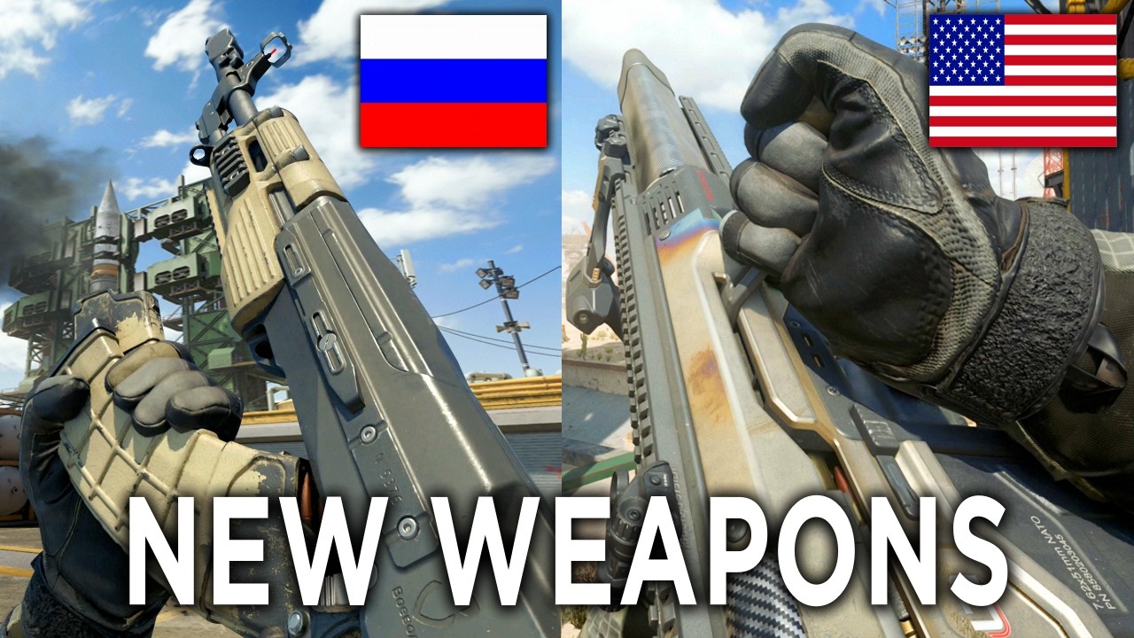 NEW Black Ops 7 Season 4 Reloaded Weapons Real Names/Origins and Attachments Showcase
