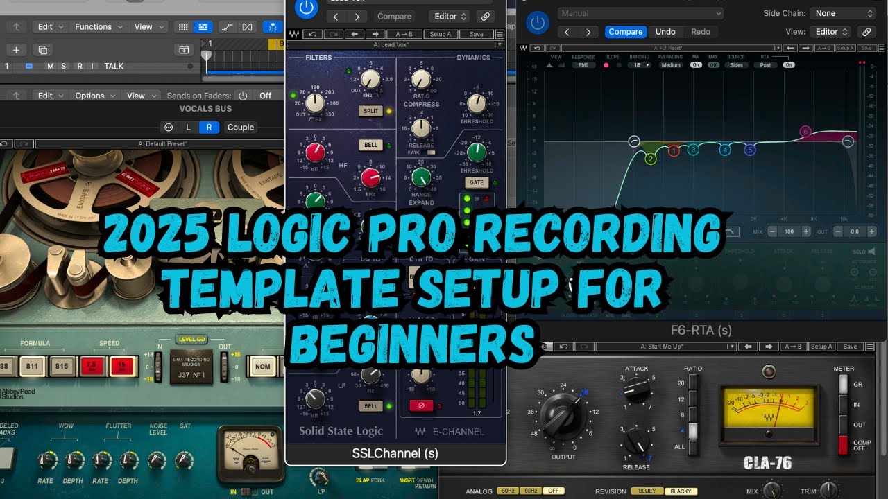 2025 Logic Pro Tutorial For Beginners (How To Create A Recording Template)