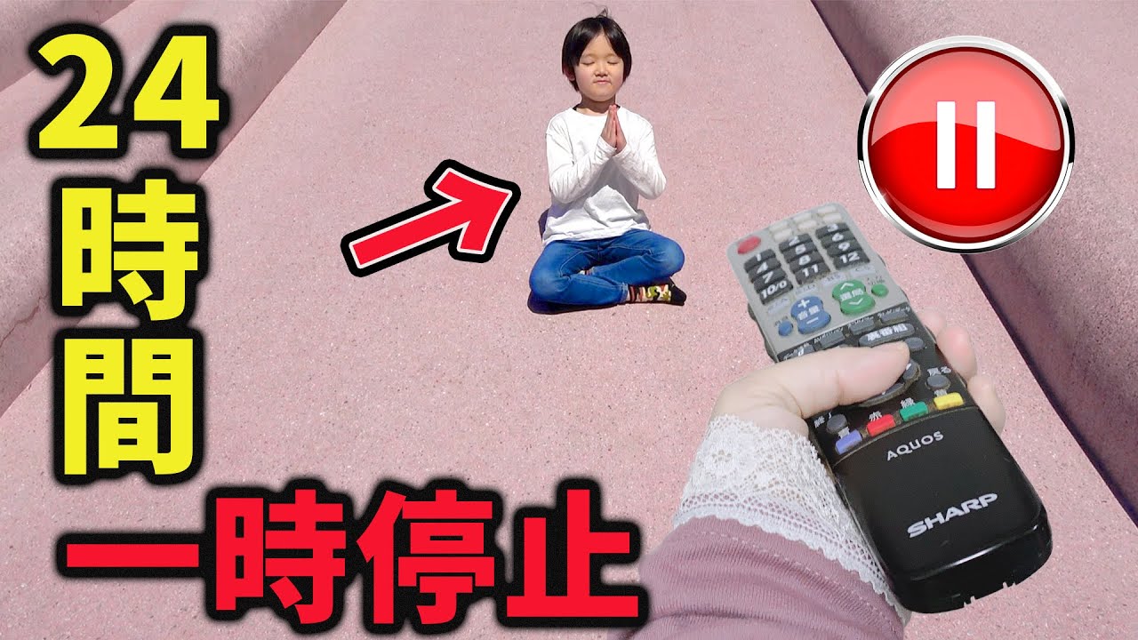 24時間一時停止ポーズチャレンジで兄弟が大暴走！！優勝は誰の手に！？ 家族Vlog